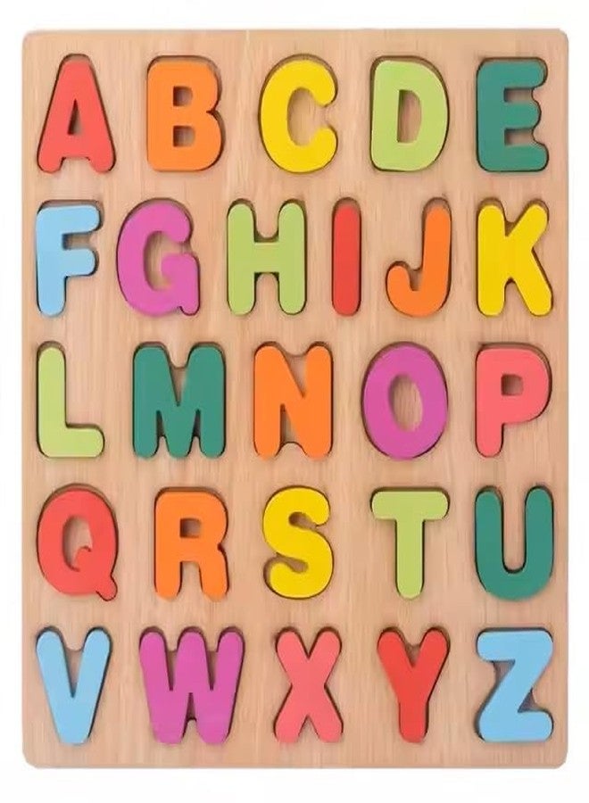 KITIKITTZ KITIKITS Kids Didactic 3D Wooden Puzzle Toys Learning Letters Puzzle for Toddler Educational Toy (Multicolor) - Image 2